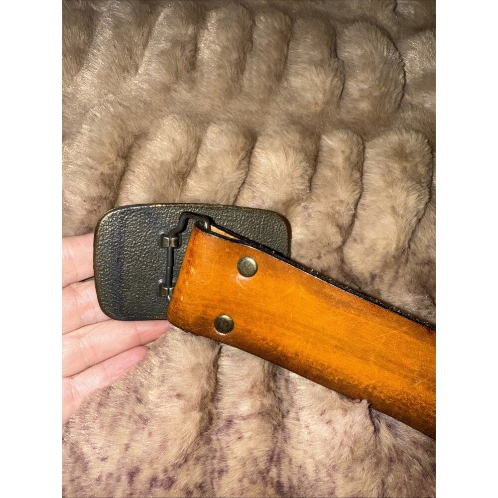 Hickok Belt Makers ,Belt , Mens 34 , Brown Cowhide Leather, Western Style, - Picture 9 of 11